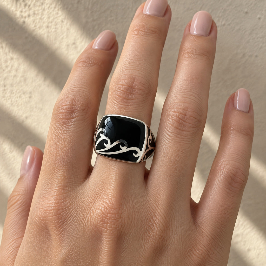 ANILLO SELLO NEGRO
