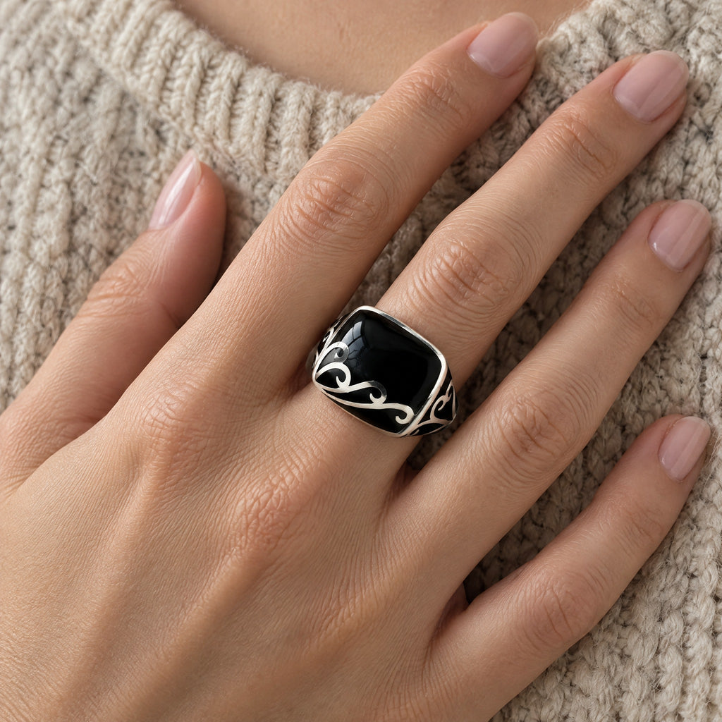 ANILLO SELLO NEGRO