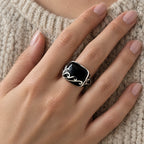 ANILLO SELLO NEGRO
