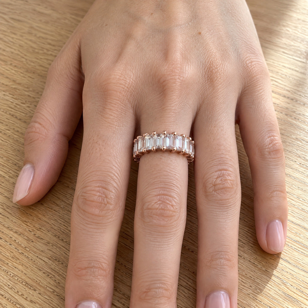 ANILLO CINTILLO ORO ROSA