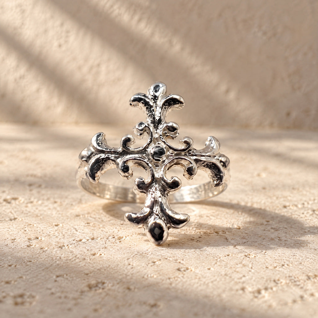 ANILLO CRUZ FLOR DE LIS