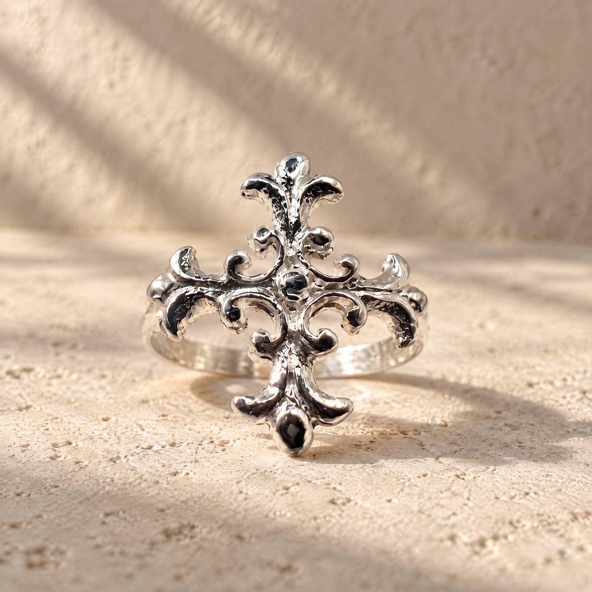 ANILLO CRUZ FLOR DE LIS