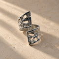 ANILLO EROSION PLATEADO