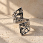 ANILLO EROSION PLATEADO