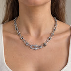 COLLAR MODELO TIFFANY CIERRE CON PIEDRAS