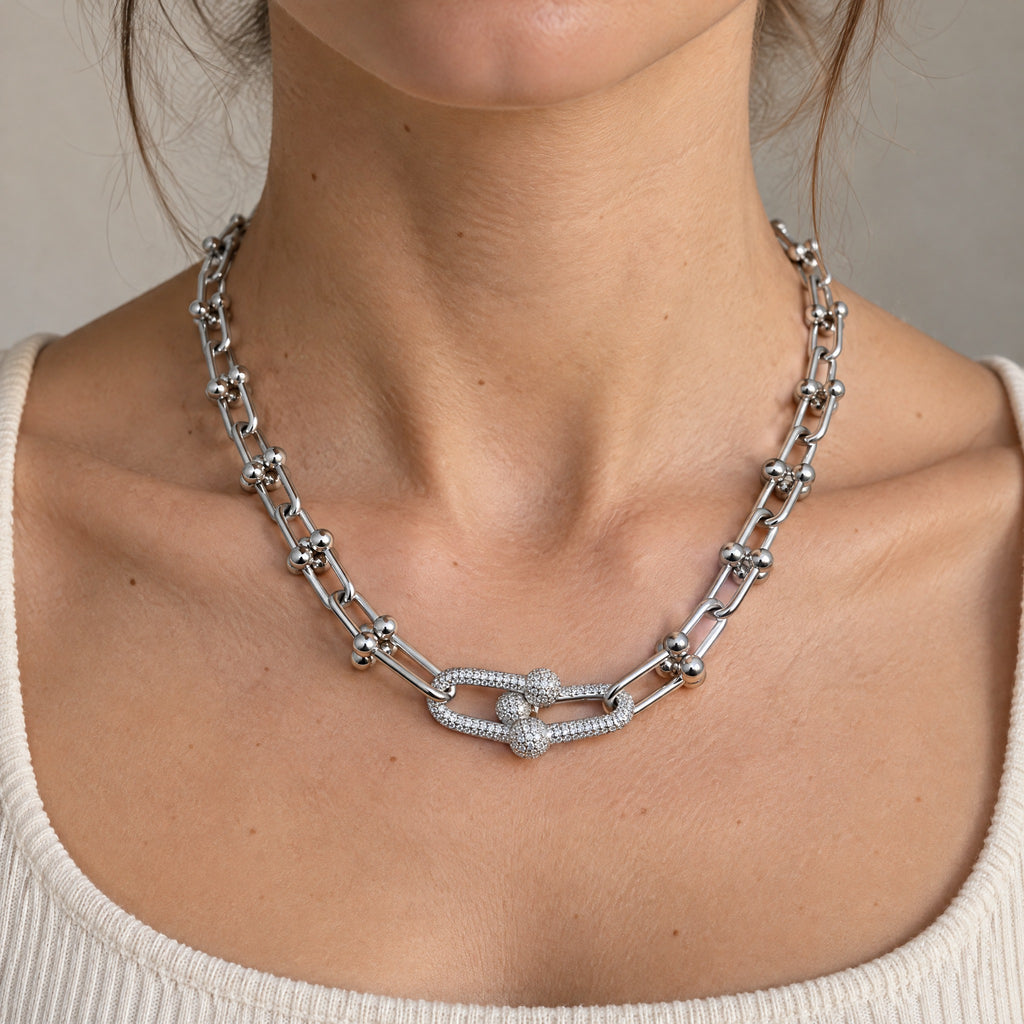 Collar modelo Tiffany Piedras