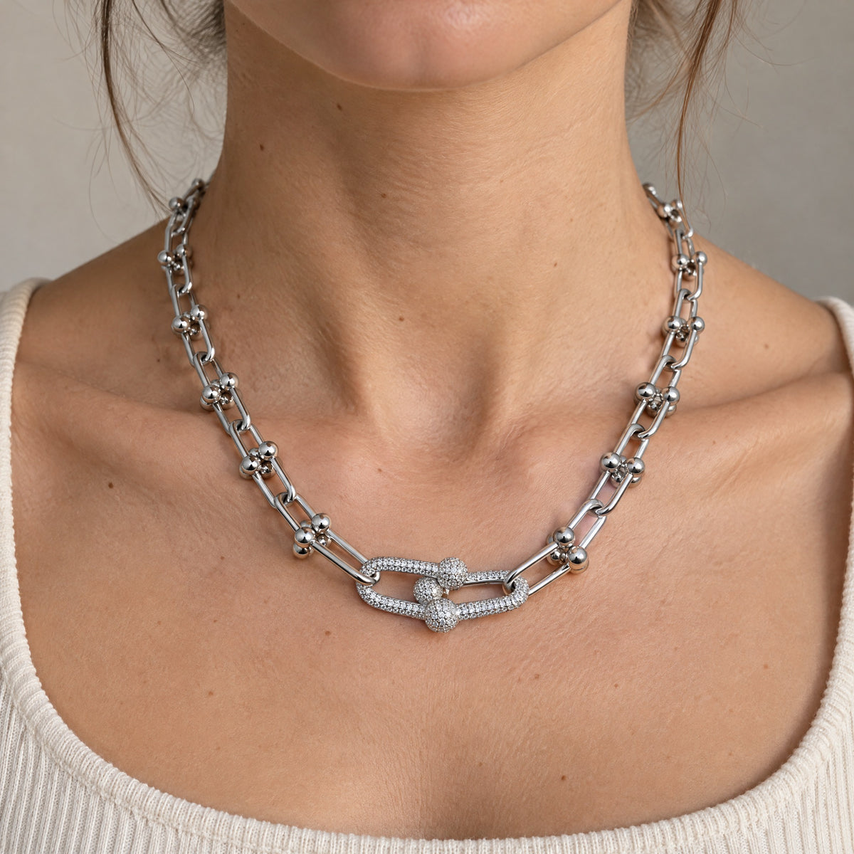 Collar modelo Tiffany Piedras