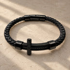 Pulsera Cuero Cruz