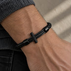 Pulsera Cuero Cruz