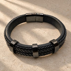 Pulsera Cuero Doble