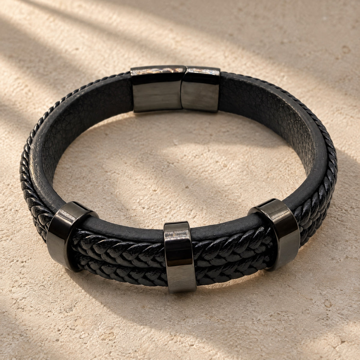 Pulsera Cuero Doble
