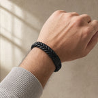 Pulsera Cuero Trenzasa