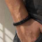 Pulsera Cuero Trenzasa
