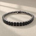 Pulsera cristal black - Rectangular