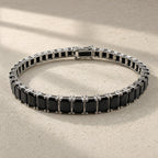 Pulsera cristal black - Rectangular