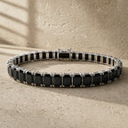 Pulsera cristal black - Rectangular