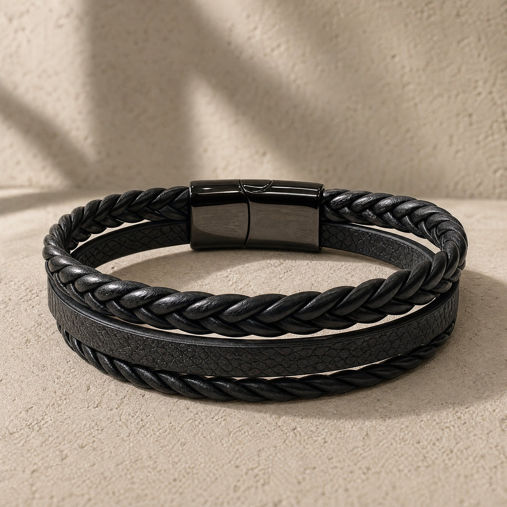 Pulsera Cuero 3 tiras
