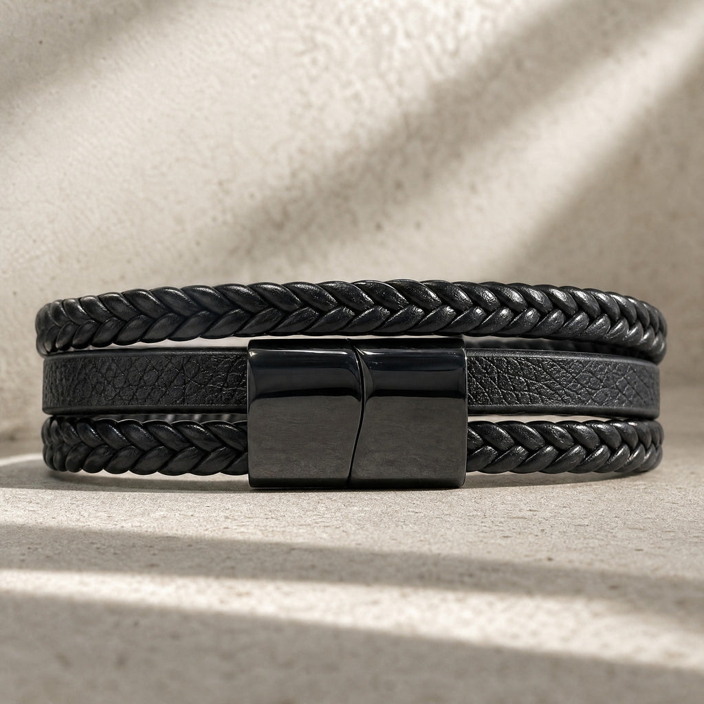 Pulsera Cuero 3 tiras