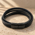 Pulsera Cuero 4 tiras