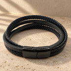 Pulsera Cuero 4 tiras