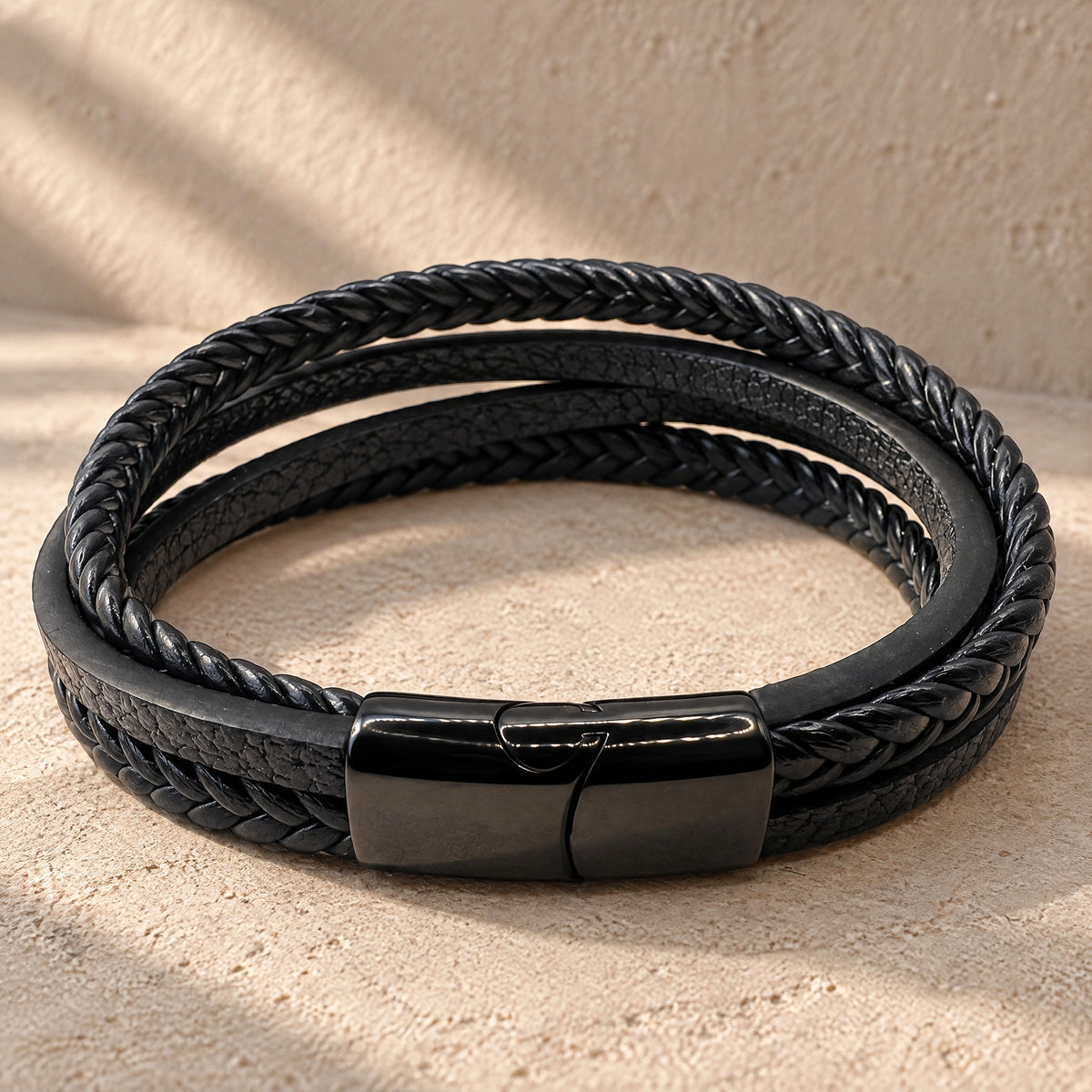 Pulsera Cuero 4 tiras