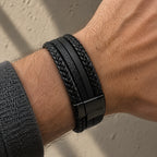Pulsera Cuero 4 tiras