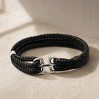Pulsera Cuero Doble - Ancla