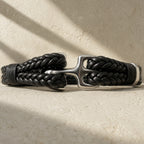 Pulsera Cuero Doble - Ancla