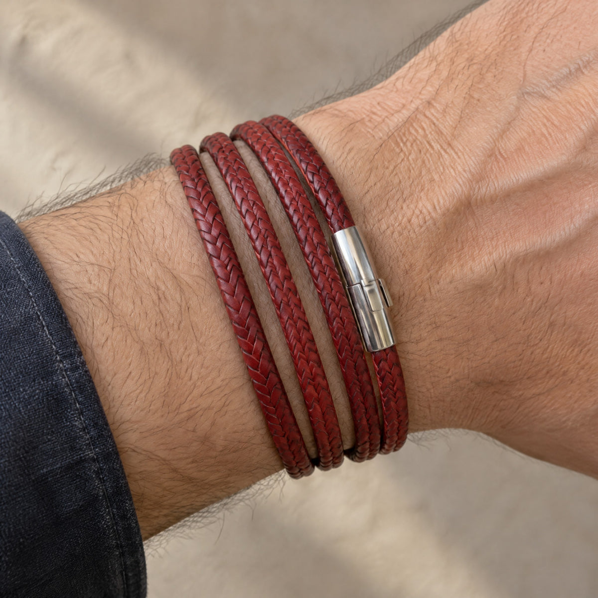 Pulsera Cuero Doble Vuelta