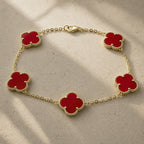 PULSERA ELITE DORADA - ROJO