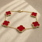 PULSERA ELITE DORADA - ROJO