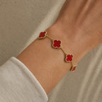 PULSERA ELITE DORADA - ROJO