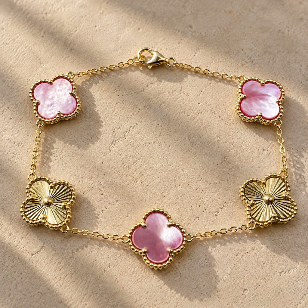 PULSERA ELITE DORADA - ROSA