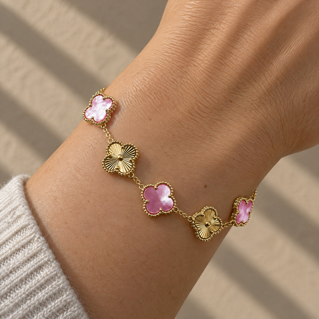 PULSERA ELITE DORADA - ROSA
