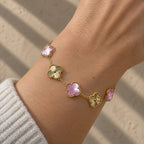 PULSERA ELITE DORADA - ROSA