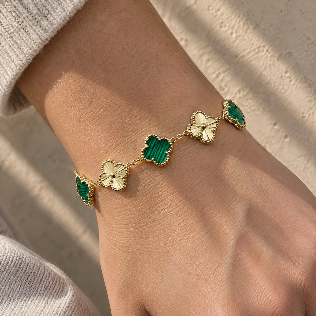 PULSERA ELITE DORADA - VERDE