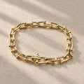 Pulsera modelo Tiffany - Dorada