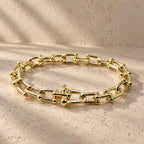 Pulsera modelo Tiffany - Dorada