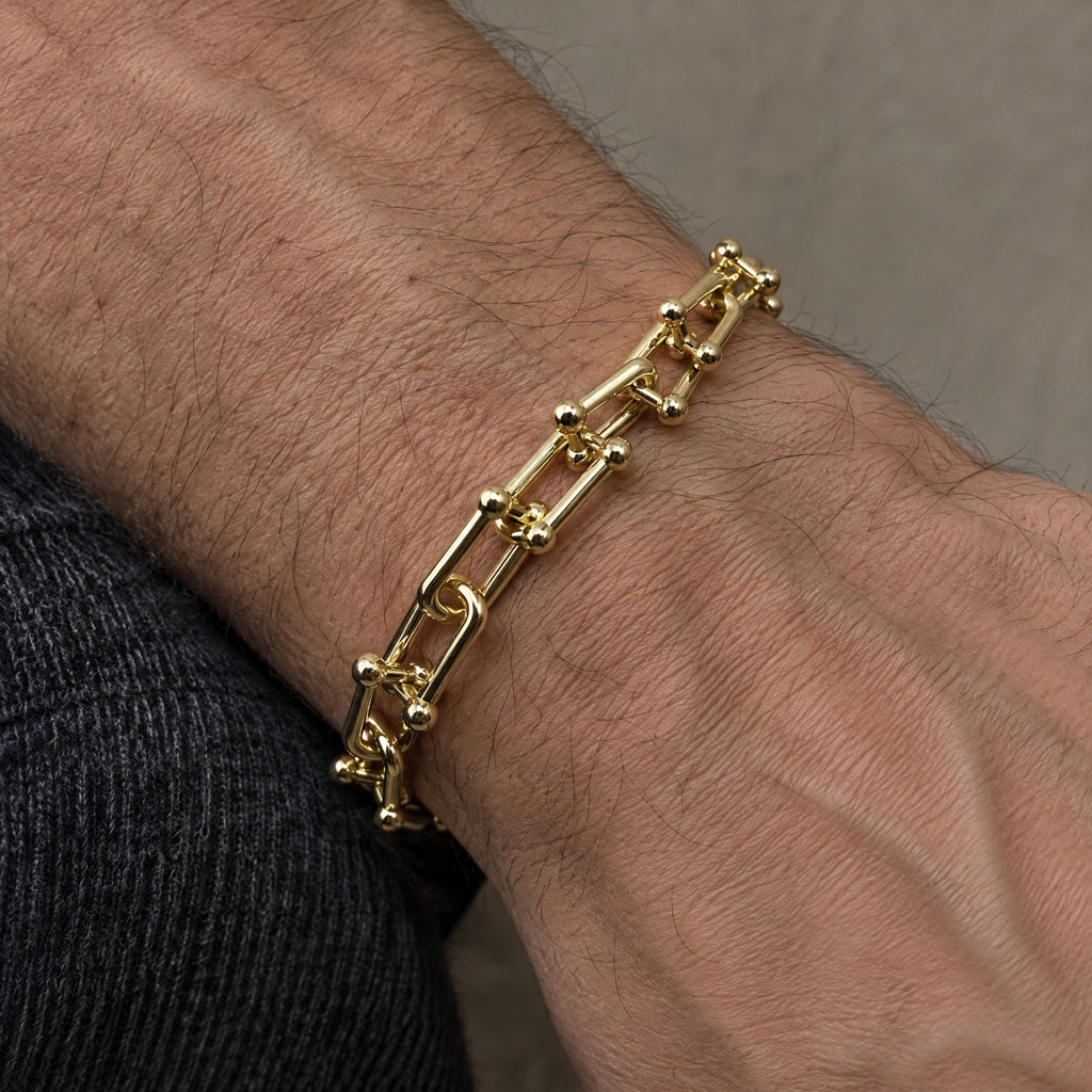 Pulsera modelo Tiffany - Dorada