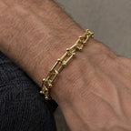 Pulsera modelo Tiffany - Dorada