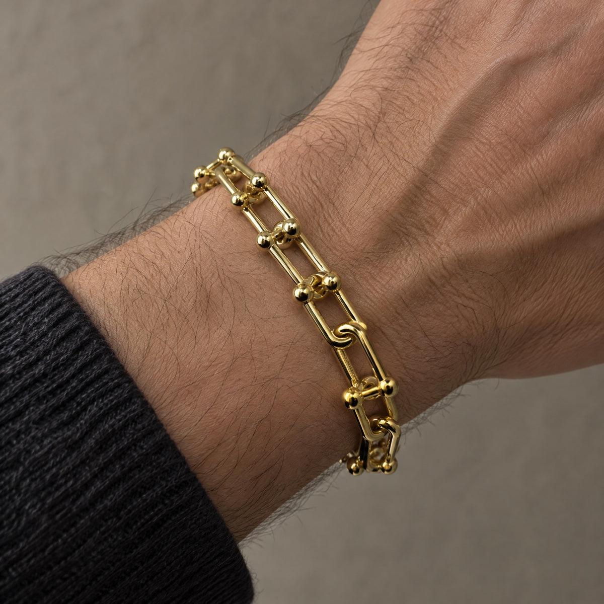 Pulsera modelo Tiffany - Dorada