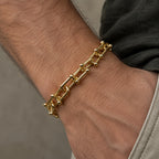 Pulsera modelo Tiffany - Dorada