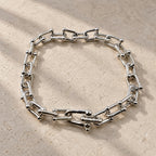 Pulsera modelo Tiffany - plateada