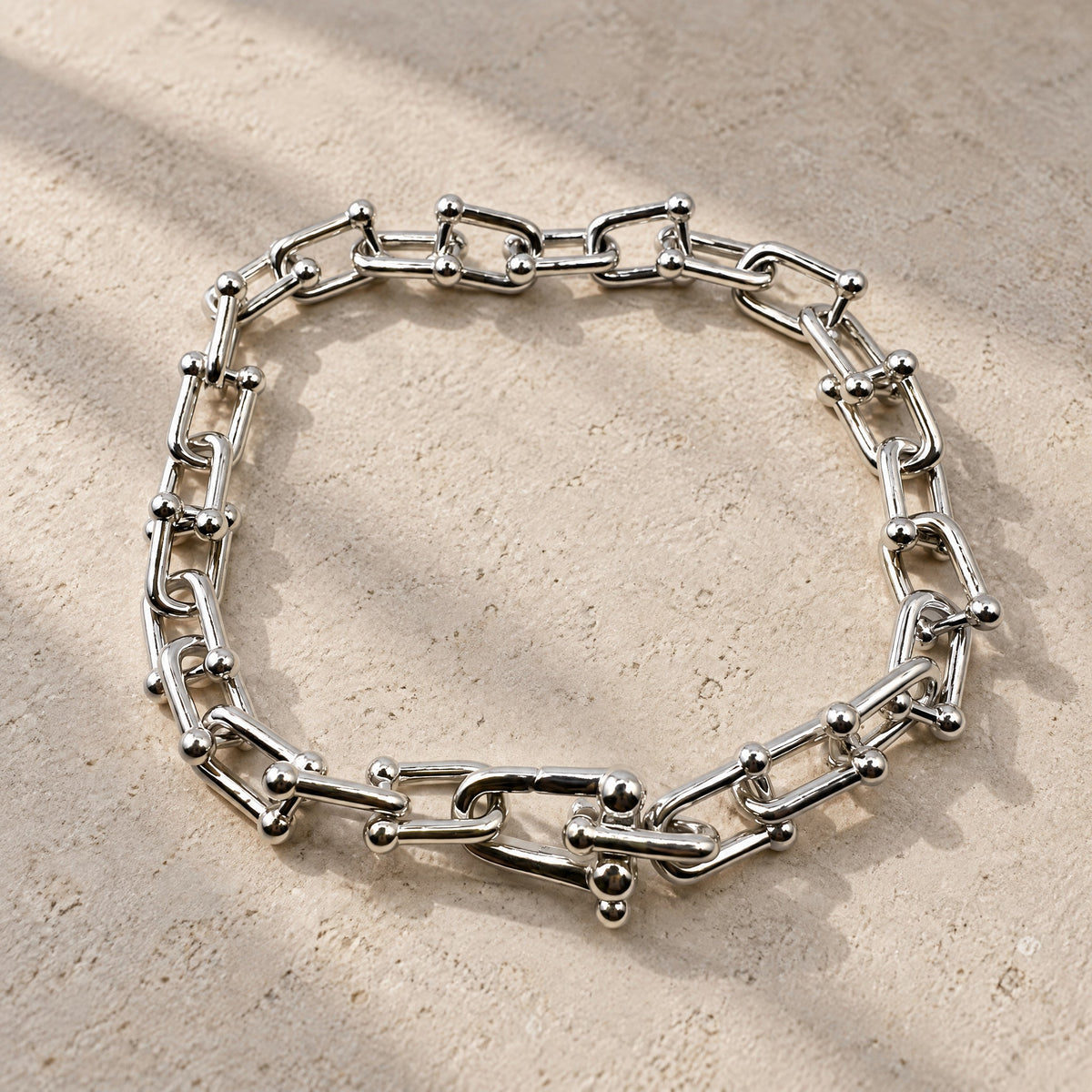 Pulsera modelo Tiffany - plateada