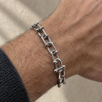 Pulsera modelo Tiffany - plateada