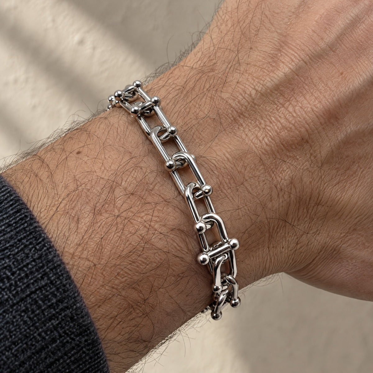 Pulsera modelo Tiffany - plateada