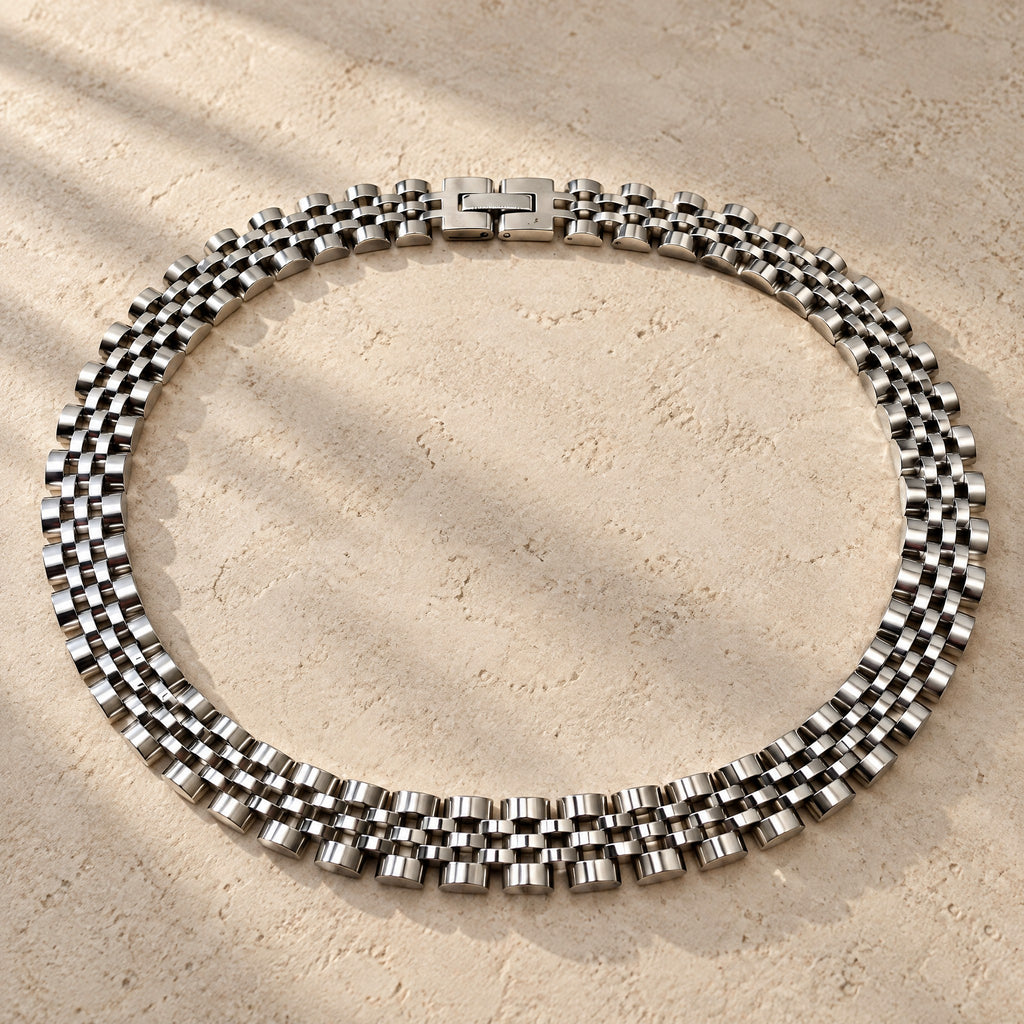ROLEX PLATEADA ANCHA